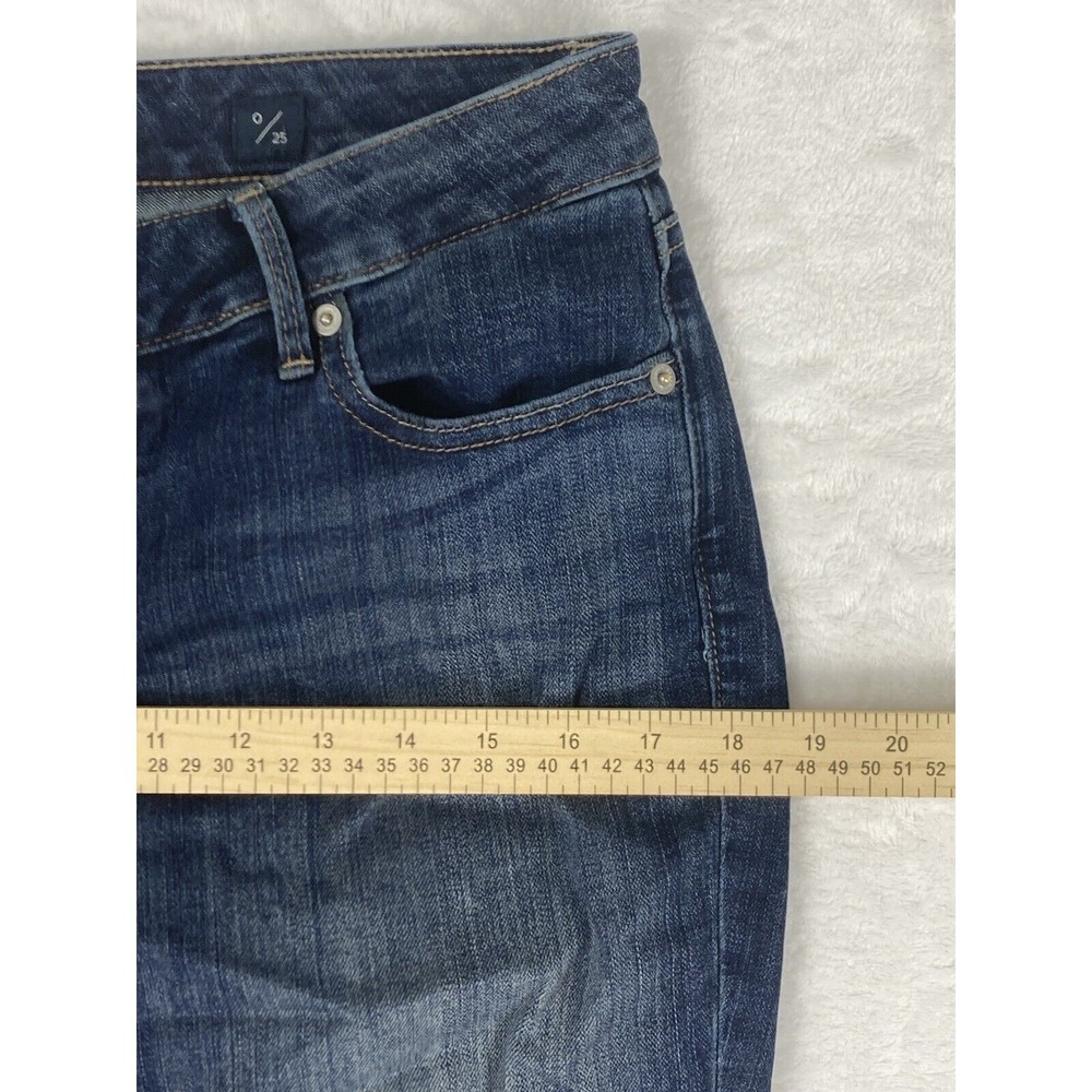 Lucky Brand Lolita Crop Low Rise Raw Hem Jeans Womens Blue Size 29 - Picture 7 of 16